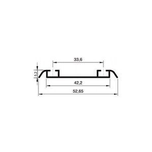 Trilho Duplo Inferior 3028 RFC (porta de 18mm) RFC