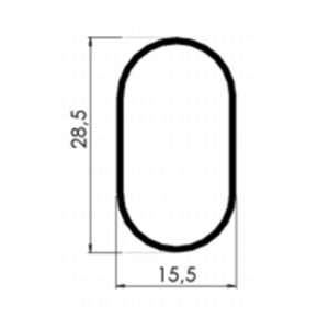 Tubo Oval / Oblongo 5008 para Cabide RFC