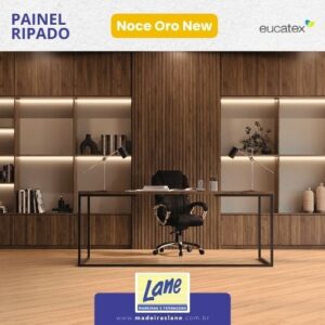 Painel Ripado Noce Oro New Eucatex
