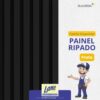 Painel Ripado Preto