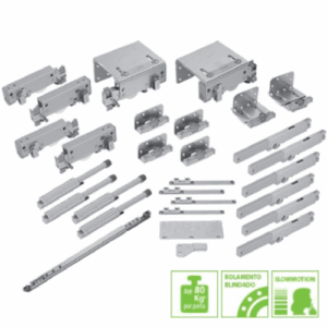 Sistema Deslizante SDS 800 Slow 3 portas – Porta Central Externa FGVTN