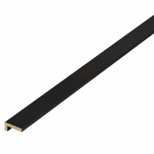 Acabamento Canto L para Painel Ripado Preto Eucatex