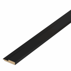 Acabamento Macho para Painel Ripado Preto Eucatex