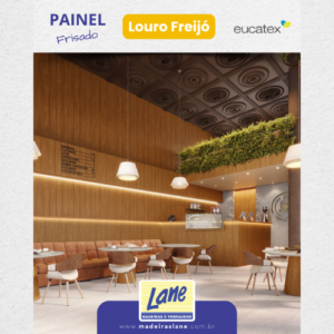 Painel Frisado Louro Freijó Eucatex